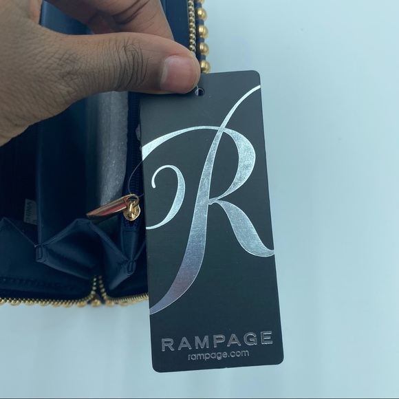 Rampage navy blue wallet with gold stubs - Picture 6 of 13